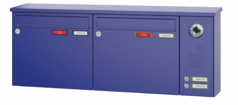 Leabox Aufputz Briefkastenanlage - Beispielbild - Frontansicht